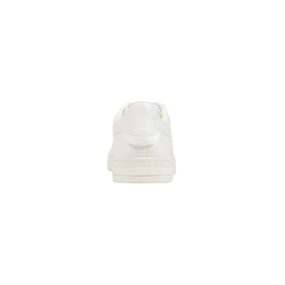 Sneakers by Armani Exchange for men in polyester white presents a sumptuous silhouette, artfully capturing the essence of the Men's Lightweight Low-Top Casual Polyester Sneakers with its sumptuous low-top casual style design.