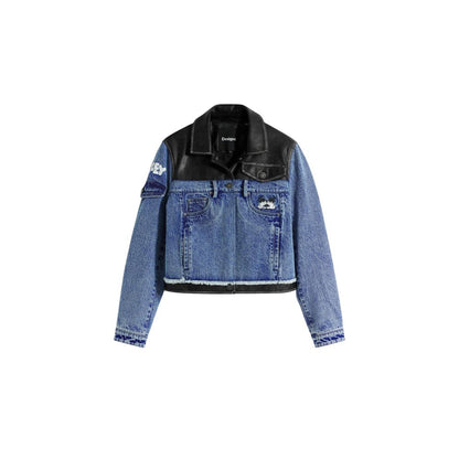 Desigual Blue Cotton Denim Jacket