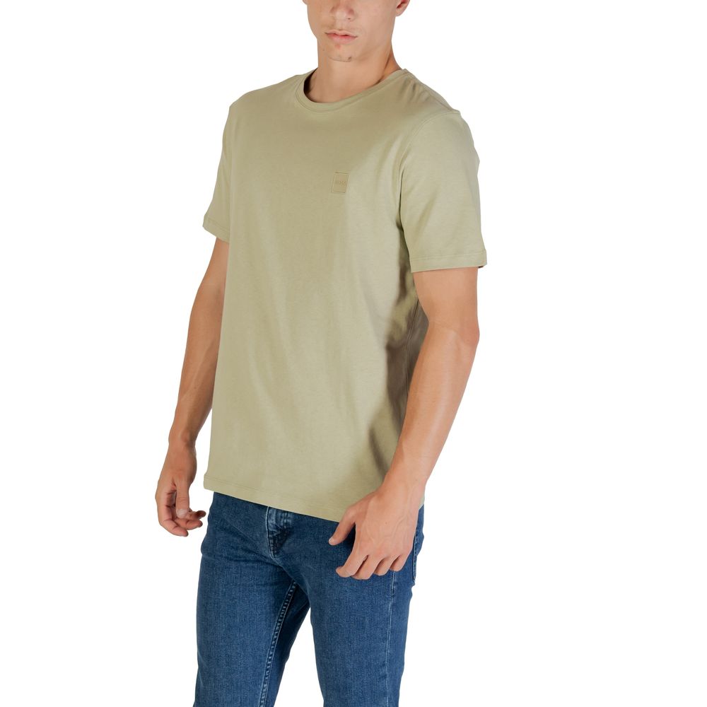 Hugo Boss Green Cotton T-Shirt