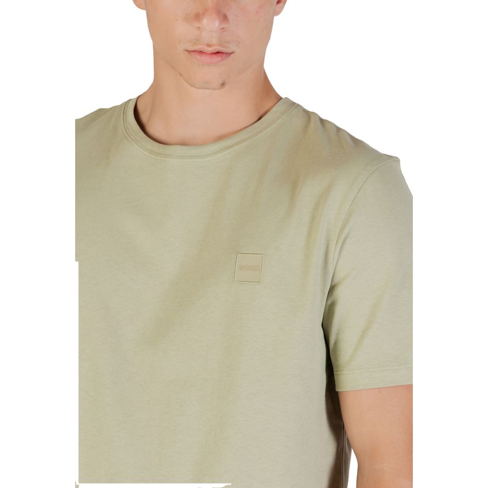 Hugo Boss Green Cotton T-Shirt