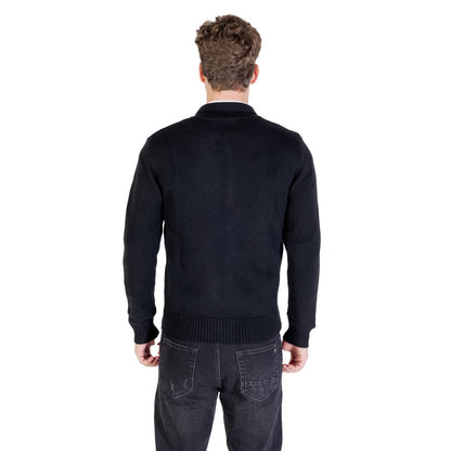 Gianni Lupo Black Marabou Sweatshirt