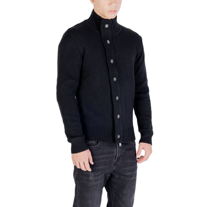 Gianni Lupo Black Marabou Sweatshirt