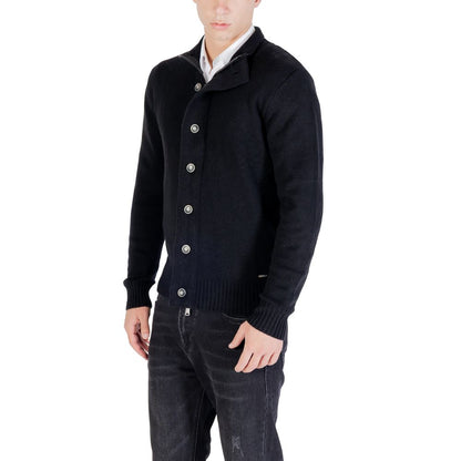 Gianni Lupo Black Marabou Sweatshirt