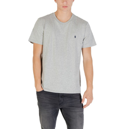 T-Shirt by Ralph Lauren for men in cotton gray showcases a unassuming silhouette, artfully detailed with a refined and unassuming for a sophisticated, contemporary look.