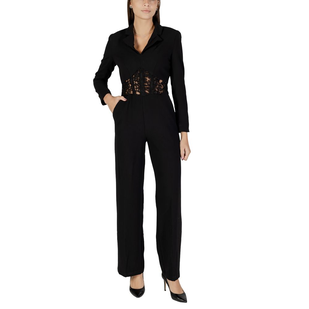 One-Piece by Morgan De Toi for women in stretch polyester & viscose black & transparent showcases an fashionable silhouette, artfully incorporating a and for a truly fashionable and refined finish.
