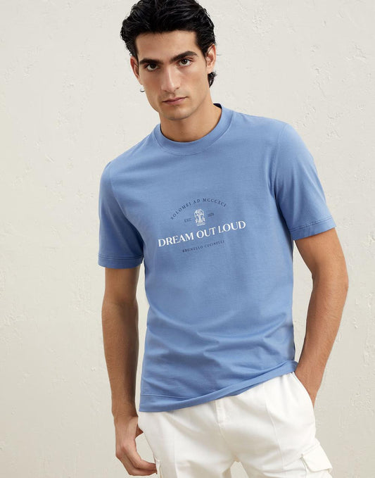 Brunello Cucinelli Multicolor Cotton T-Shirt