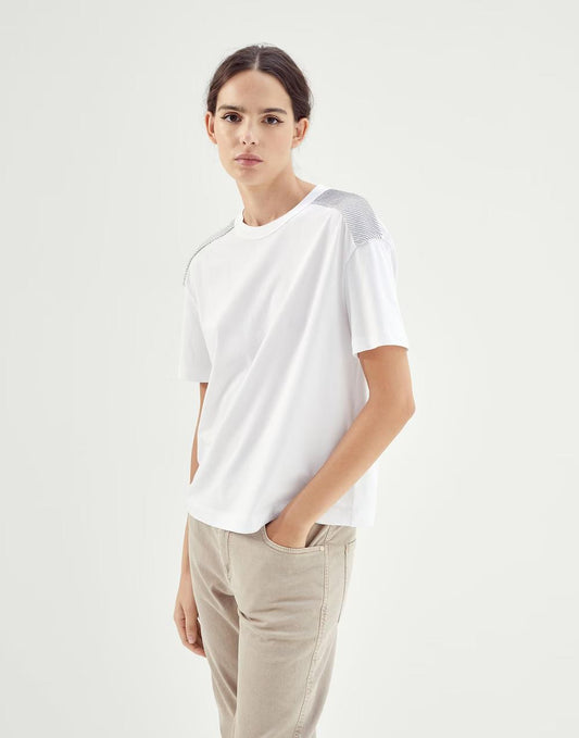 Brunello Cucinelli White Cotton Sportswear