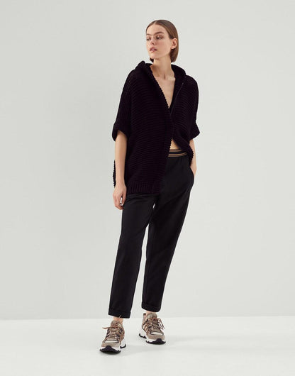 Brunello Cucinelli Black Cotton Sport Bra