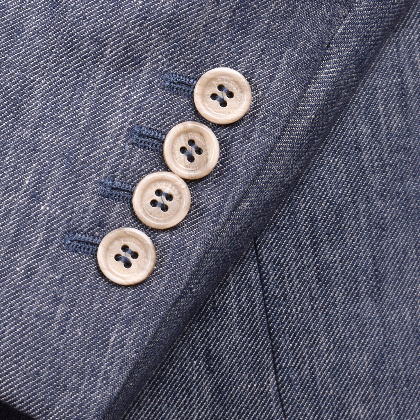 Brunello Cucinelli Blue Linen Blazer