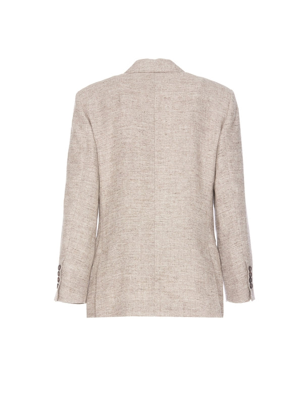 Brunello Cucinelli Brown Linen Blazer