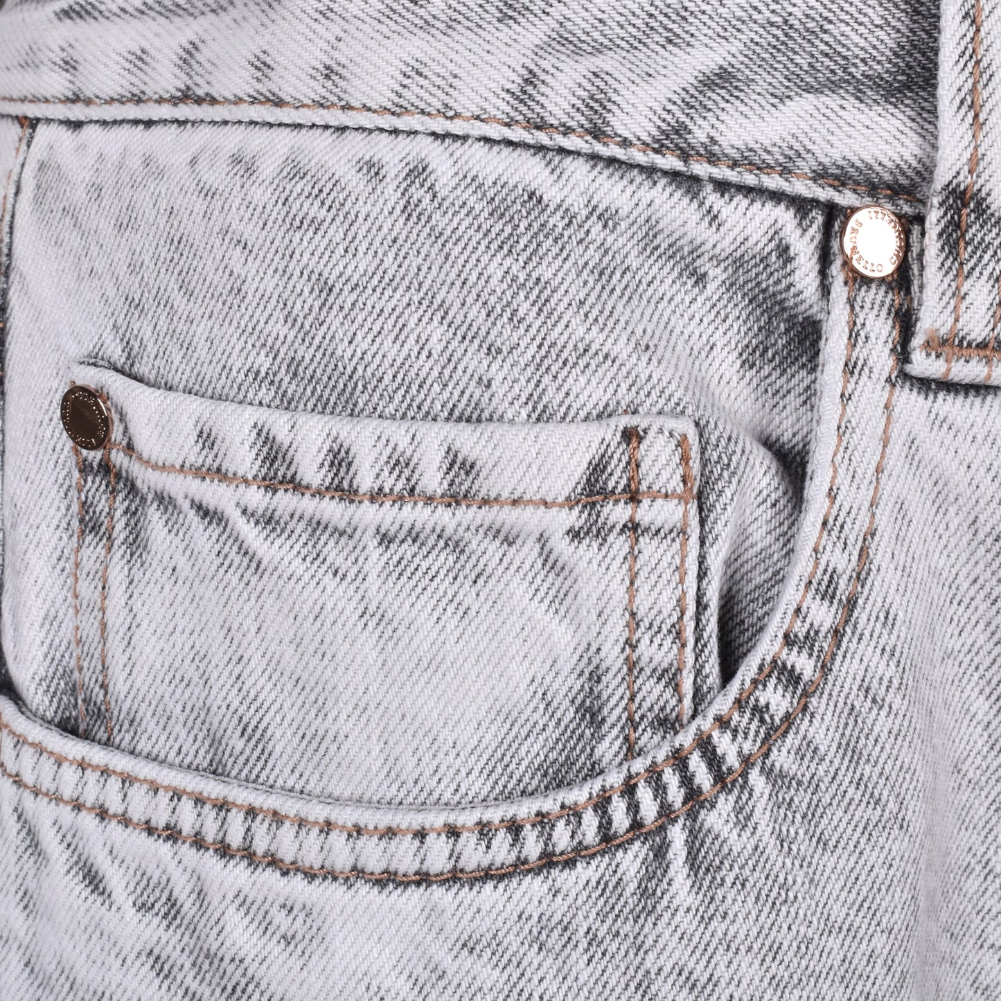 Brunello Cucinelli Natural Cotton Jeans Denim