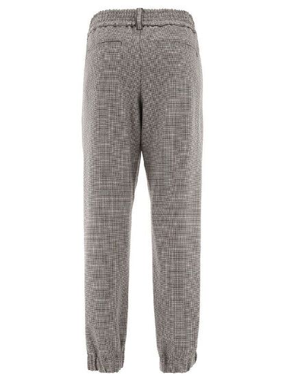 Brunello Cucinelli Bicolor Wool Casual Pants
