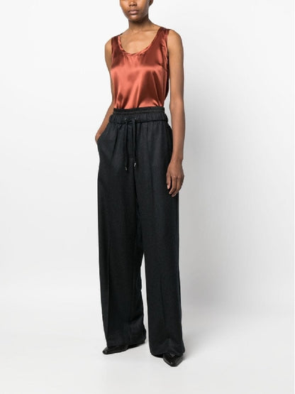 Brunello Cucinelli Brown Silk T-Shirt