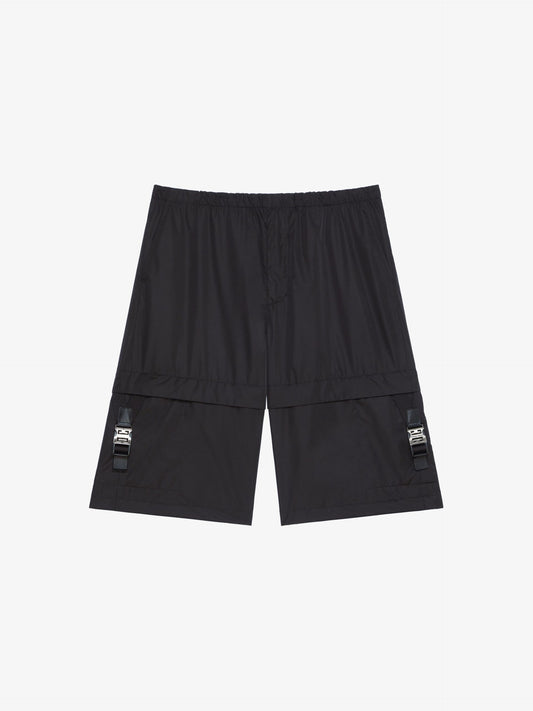 Givenchy Black Fibres Cargo Shorts