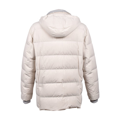 Brunello Cucinelli White Polyamide Full-Length Jacket