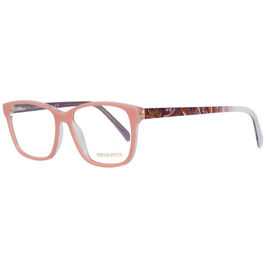 Emilio Pucci Women's Full-Rim Trapezium Plastic Eyeglasses Frames - Pink