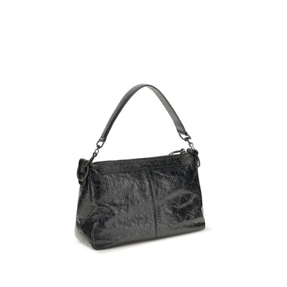Small Shoulder Bag by Balenciaga for men in brass zamak & calf leather black features a statuesque silhouette, showcasing a secure zipper and statuesque with versatile shoulder-strap & adjustable-strap for a statuesque finish.