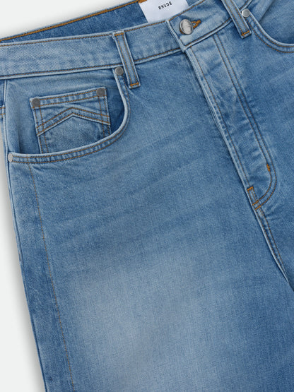 Rhude Blue Cotton Casual Pants