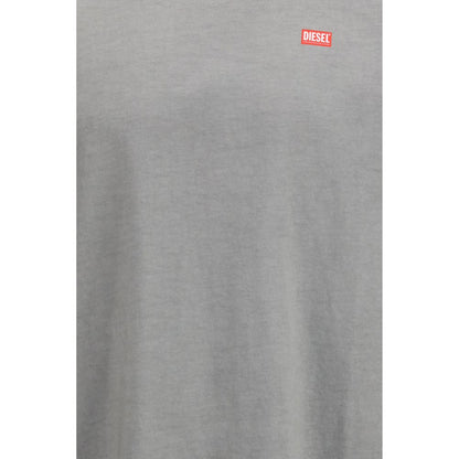 Diesel Gray Cotton T-Shirt