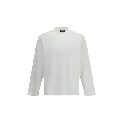 LAMINAR White Cotton Long Sleeve T-Shirt