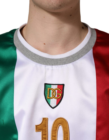 Dolce & Gabbana Men's Regular Fit Round Neck Nylon Polyester & Satin Tank Top - Multicolor