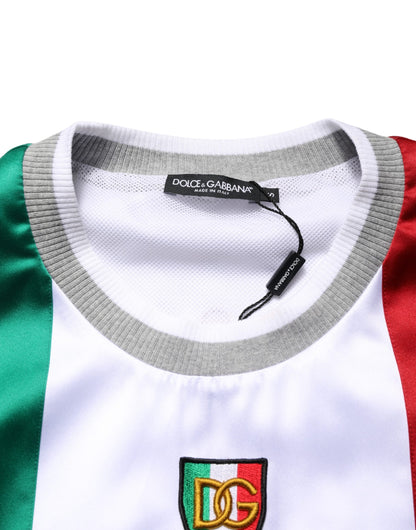 Dolce & Gabbana Men's Regular Fit Round Neck Nylon Polyester & Satin Tank Top - Multicolor
