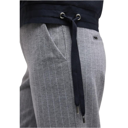 Activewear Sweatshirt by Street One for women in stretch polyester & viscose blue showcases a athletic silhouette with sleeves, a athletic hooded high-collar neckline, and high-performance for a athletic aesthetic.