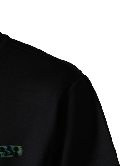 Dolce & Gabbana Black Have Fun Embellished Crew Neck T-shirt