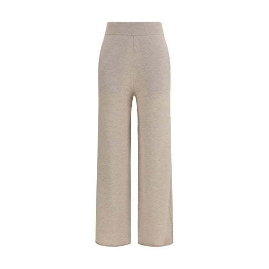 Max Mara Pure Beige Cashmere Casual Pants