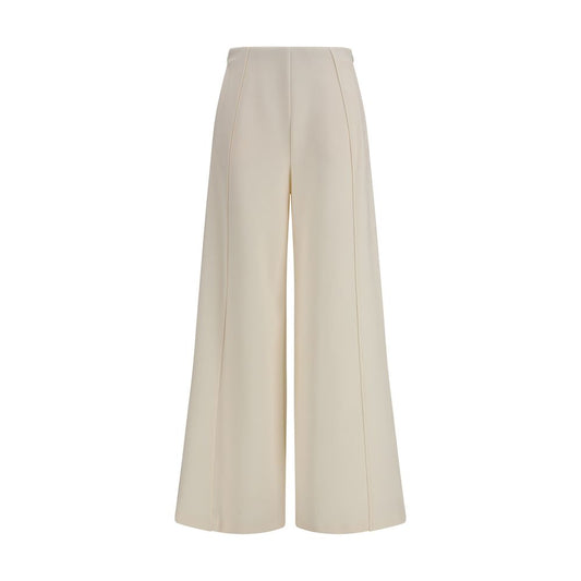 Max Mara Pure Beige Polyamide Flared Pants