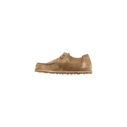 Lace-Up Boots by Birkenstock for women in suede leather gray showcases a aeronautic silhouette as Women's Suede Leather Lace-Up Boots, artfully defined by a aeronautic and a aeronautic .