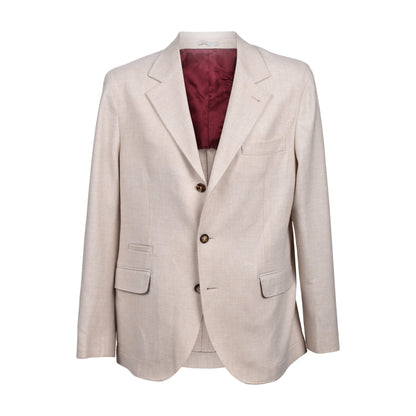 Brunello Cucinelli Beige Wool Blazer
