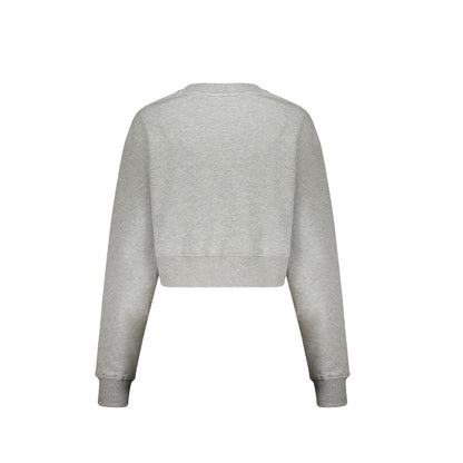 Balmain Gray Cotton Sweatshirt