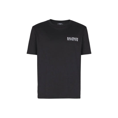Balmain Black Cotton T-Shirt