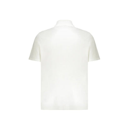 Balmain White Cotton Polo Shirt
