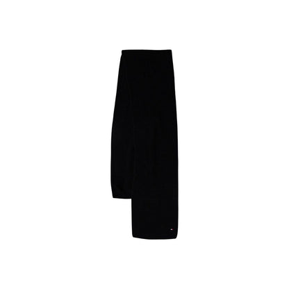 Beanie Hat by Tommy Hilfiger for men in cashmere cotton blend black features a athleisure-luxe silhouette, artfully capturing the essence of the athleisure-luxe Cashmere Cotton Blend Beanie Hat design for a sophisticated look.