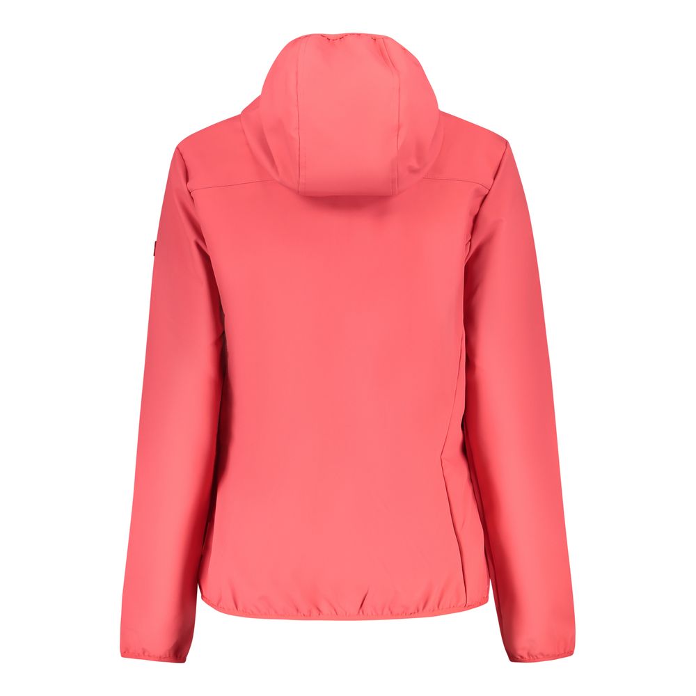 Norway 1963 Women's Softshell Polyester Hooded Windbreaker Jacket - Pink