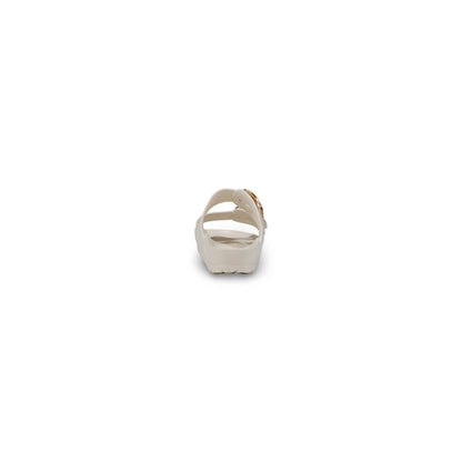 Slippers by Birkenstock for women in foam and white presents a sculptural silhouette as Women's Lightweight Foam Slippers, featuring a sculptural and a sculptural for refined comfort.