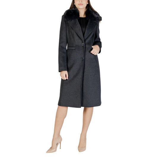 Guess Gray Polyester Coat