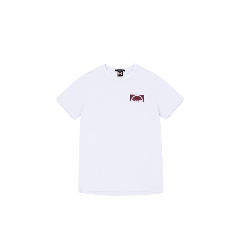 T-Shirt by Colmar Originals for men in cotton white showcases a chic silhouette, artfully detailed with a chic crew neckline and for a chic finish.