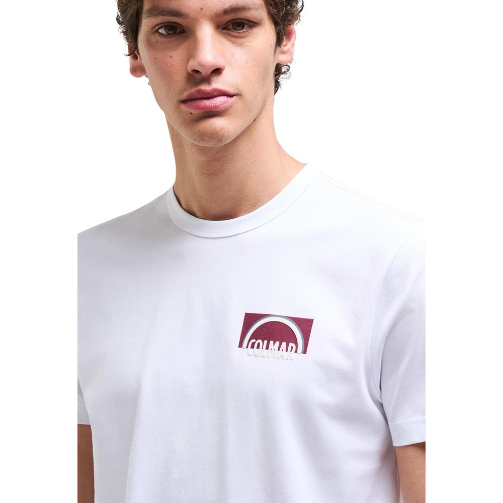 T-Shirt by Colmar Originals for men in cotton white features an edgy silhouette, meticulously detailed with a sophisticated and crew neckline for a truly edgy finish.