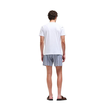 T-Shirt by Colmar Originals for men in cotton white showcases a fashionable silhouette, elegantly detailed with a fashionable and crew neckline for a sophisticated, high-fashion look.