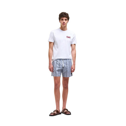 T-Shirt by Colmar Originals for men in cotton white showcases a unassuming silhouette, artfully detailed with a refined and unassuming for a sophisticated, contemporary look.