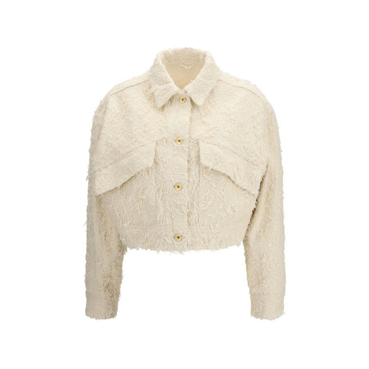 Brunello Cucinelli Beige Cotton Denim Jacket