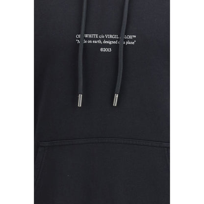 Off-White Black Cotton Sweatshirt