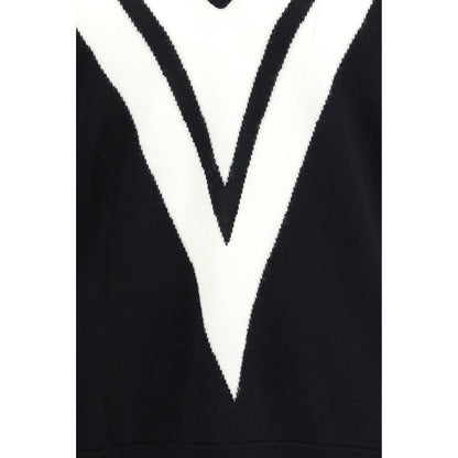 Valentino Black Fleece Wool Sweatshirt