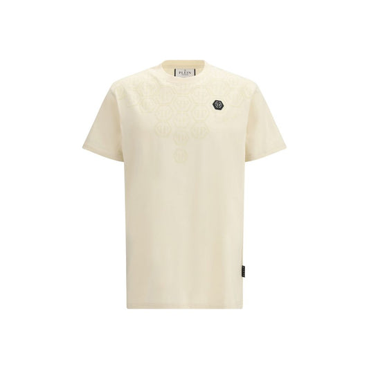 Philipp Plein Beige Cotton T-Shirt