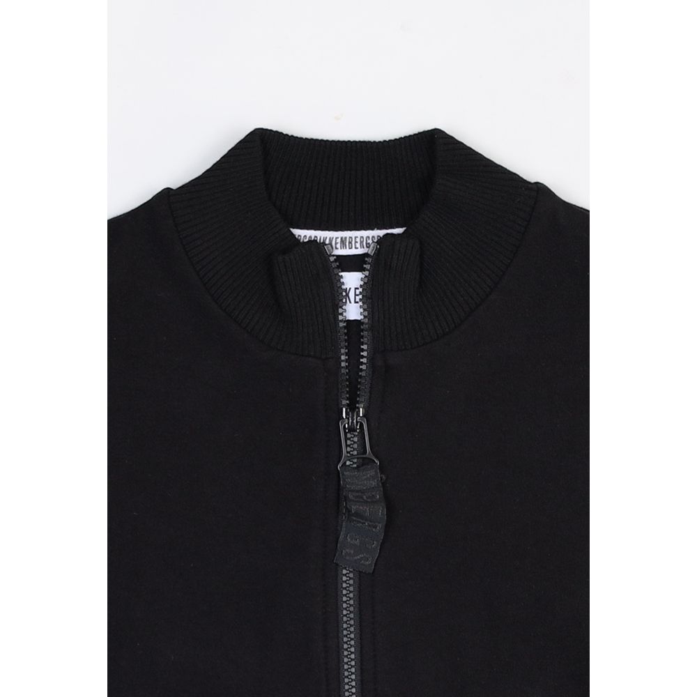 Activewear Sweatshirt by Bikkembergs for men in cotton black features an contemporary silhouette with , refined detailing, and an contemporary crew high-collar neckline for a sophisticated performance look.
