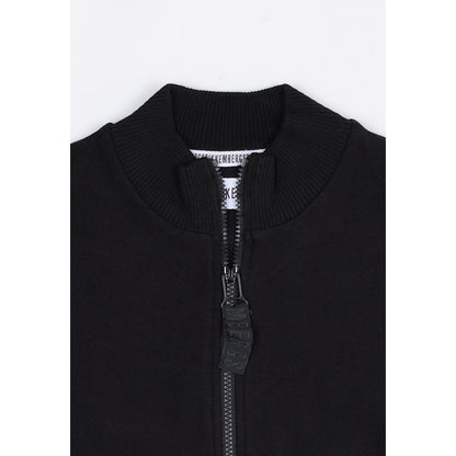 Activewear Sweatshirt by Bikkembergs for men in cotton black features an contemporary silhouette with , refined detailing, and an contemporary crew high-collar neckline for a sophisticated performance look.