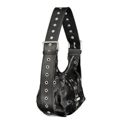 Handbag by Desigual for women in polyurethane leather black & signature features a ornamental silhouette, showcasing a secure , ample , and ornamental for a sophisticated look.